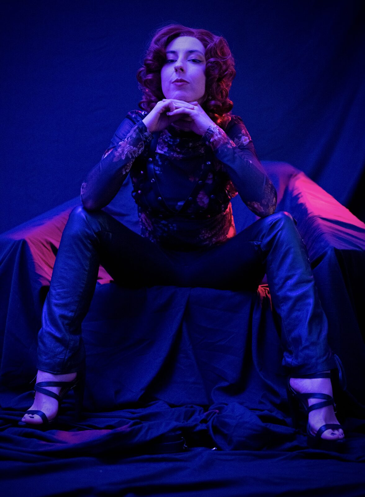 Blue throne portrait